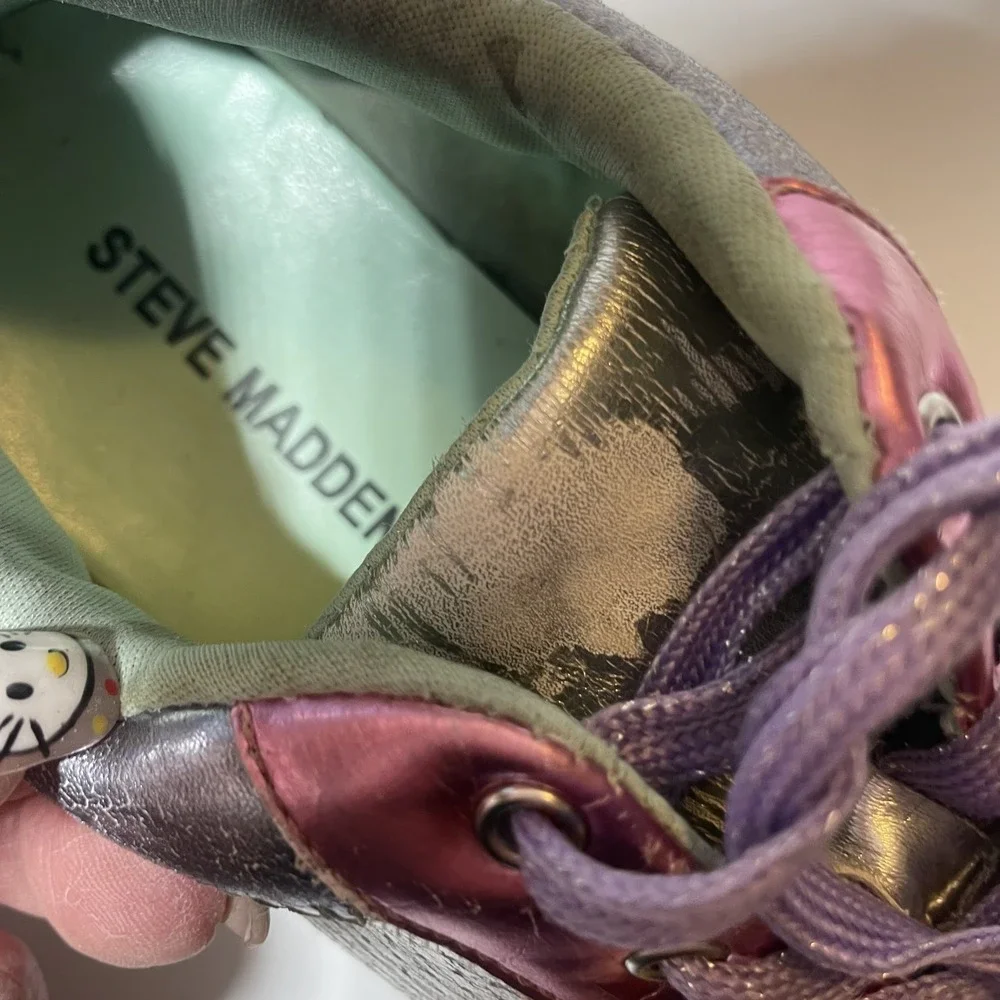 Steve Madden Kids Maggiee Sneakers Size 4